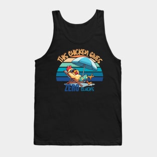 This Chicken gives Zero Clucks Tank Top